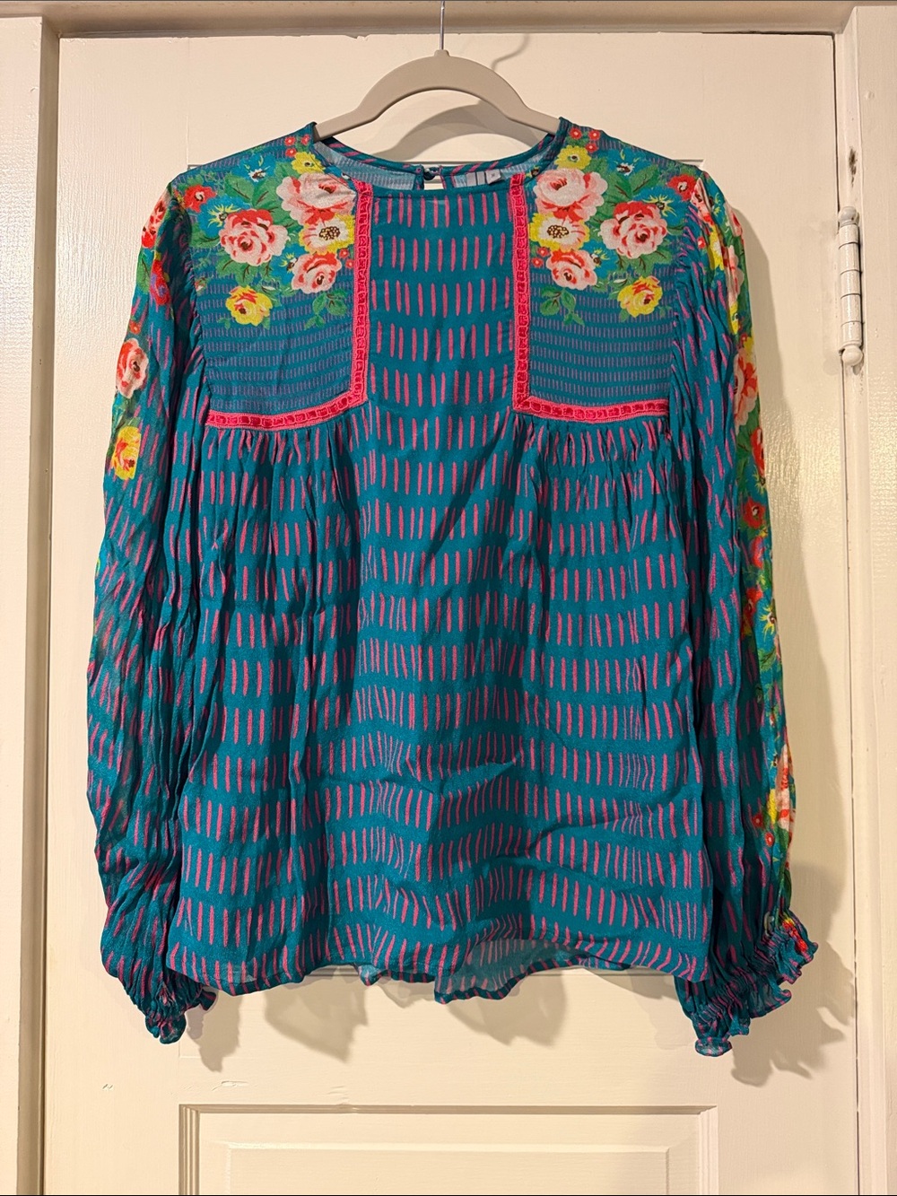 Anthropologie Bl^Nk London peasant Blouse